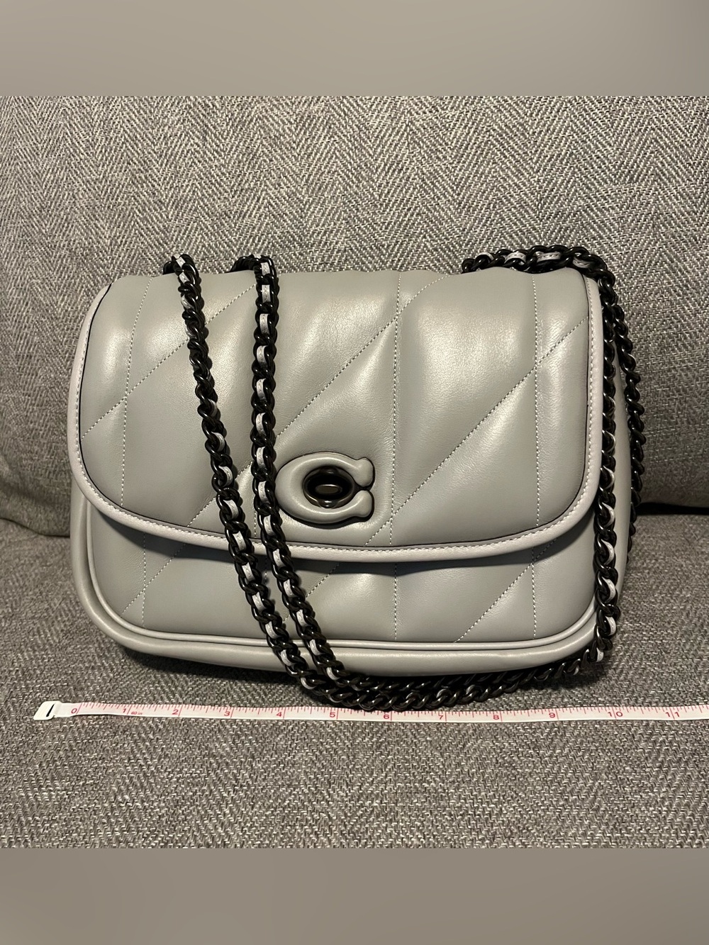 Coach Pillow Madison Dove gray shoulder bag